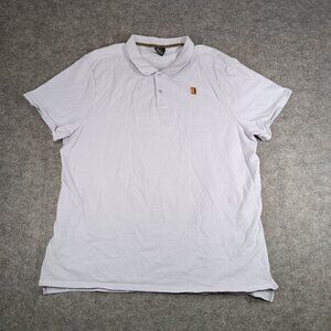 Nike Golf Polo Shirt Light Purple Short‎ Sleeves Cotton Mens 2XL